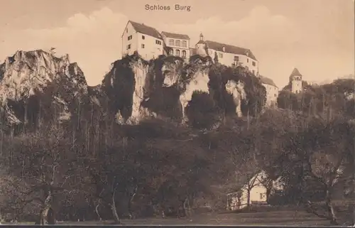 Burg an der Wupper, Schloss Burg, gelaufen 1910