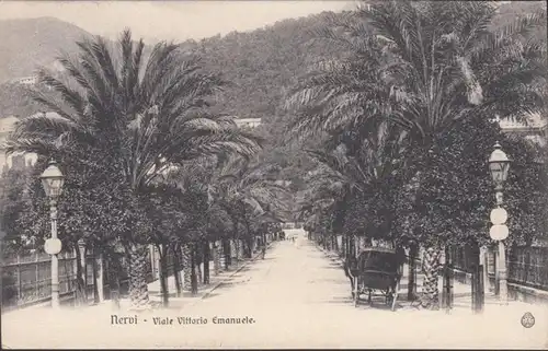 Nervi Viale Vittorio Emanuele, couru en 1906