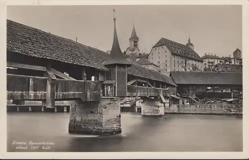 Luzern Spreuerbrücke, ungelaufen