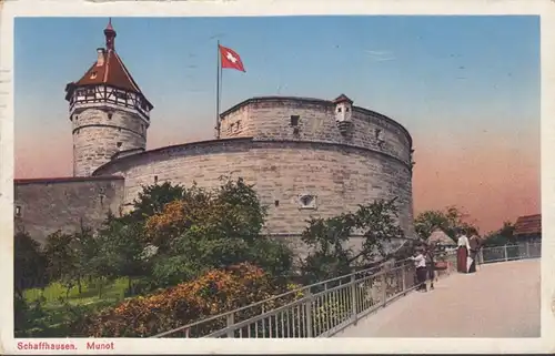 Schaffhausen Munot, gelaufen 1926