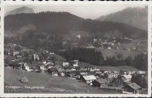 Chesières Vue générale, couru en 1938