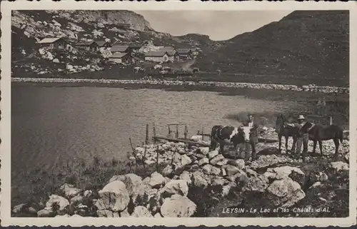 Leysin Le Lac et les Châlets d'Ai, gelaufen 1940