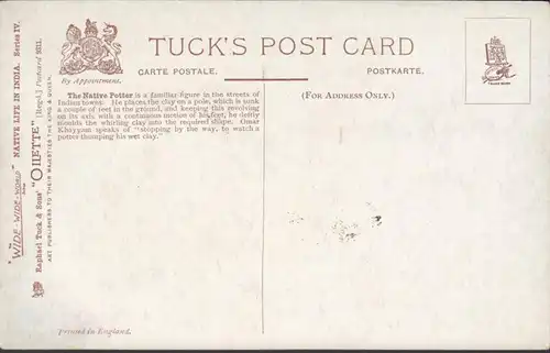 Tuck's Karte A native Potter, ungelaufen