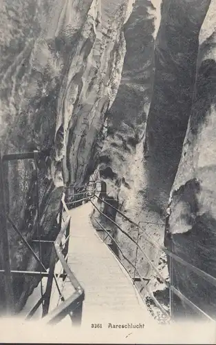 Meiringen Aareschlucht, ungelaufen