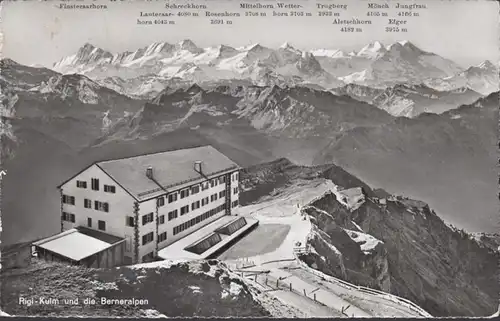 Rigi- Kulm et les Alpes, couru en 1957