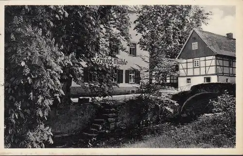 Wachau Grundmühle Seifersdorfer Tal, Bahnpost, couru en 1938