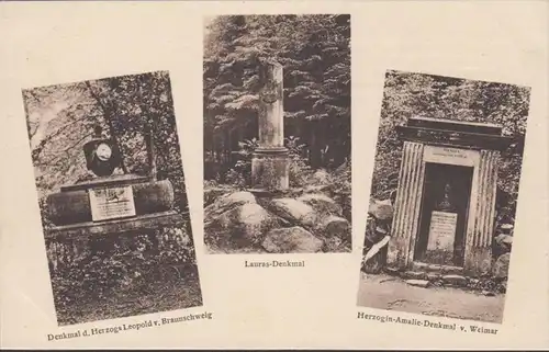 Denkmäler im Seifersdorfer Tal, Herzog Leopold, Lauras Denkmal, Herzogin Amalie v. Weimar, ungelaufen- datiert 1927