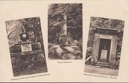 Monuments dans la vallée du Seifersdorf, duc Leopold, monument de Laura, Duchesse Amalie v. Weimar, non-franchis- date 1927