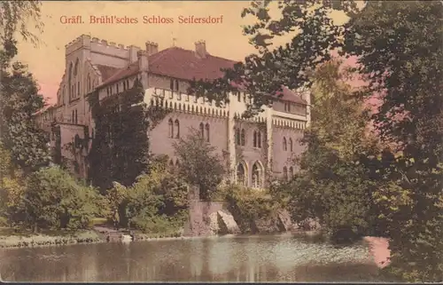 Wachau, Seifersdorf, Gräfl. Brühlsches Schloß, gelaufen