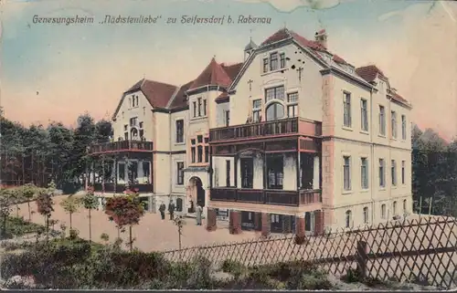 Wachau, Seifersdorf Genesungsheim Nächstenliebe, gelaufen 1911