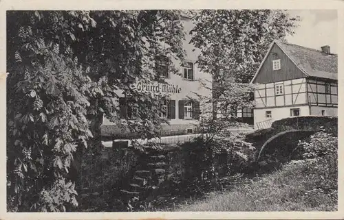 Seifersdorfer Tal Grundmühle, gelaufen 1941