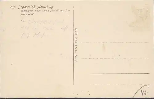 Jagdchloss Moritzburg, Jagdwagen, ungelaufen