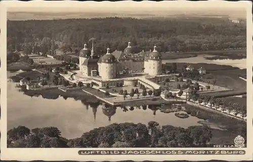 Luftbild Schloss Moritzburg, ungelaufen