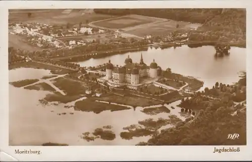 Die Moritzburg Fliegeraufnahme der D.L.R, gelaufen 1930