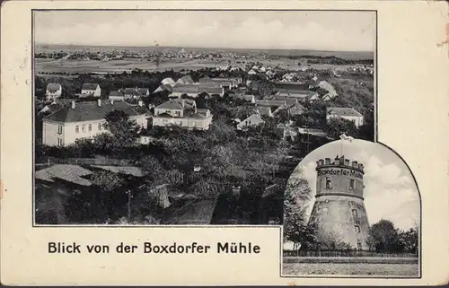 Moritzburg, Boxdorf, Blick von der Boxdorfer Mühle, gelaufen 1931