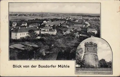 Moritzburg, Boxdorf, vue de la Boxvilleer Mühle, couru en 1931