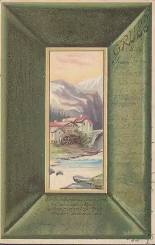 Carte militaire, frayeur de pays lointains, passe-partout, 11 Comp 5. Bat. Inf. Rgt. No. 113, couru en 1902