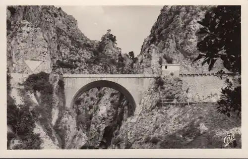 AK Menton, Le Pont St. Louis, incurvé