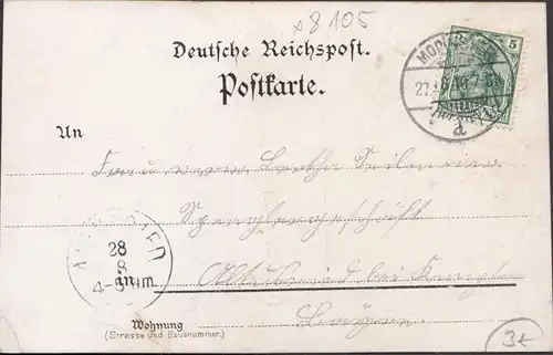 AK Gruss aus Moritzburg, gelaufen 1910