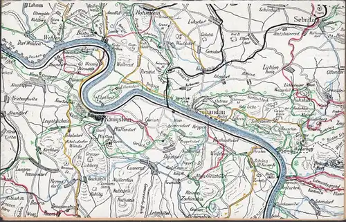 AK Bad Schandau, carte double pliante, géo, visites quotidiennes, auberge de la brasserie Gambrinus, incurvée