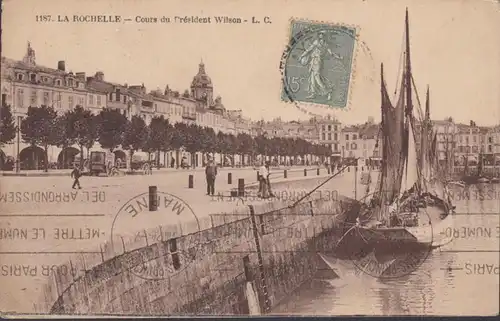 La Rochelle Cours du Président Wilson, circulé 1924
