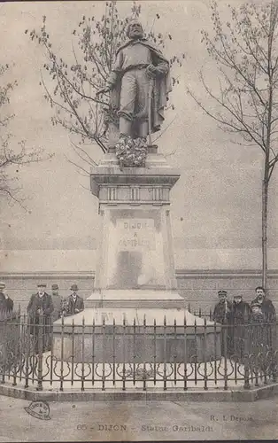 Dijon Statue Garibaldi, circulé 1917