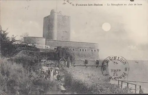 Fouras-les-Bains Le Semaphore au clair de lune, circulé