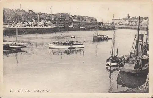 Dieppe L'Avant Port, gelaufen 1936