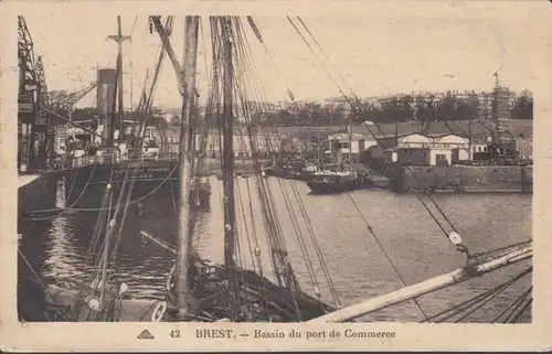 Brest Bassin du port de Commerce, couru