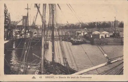 Brest Bassin du port de Commerce, gelaufen