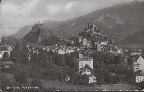 Sion Vue générale, gelaufen 1936