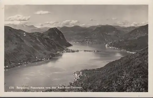 Serpiano Panorama de la terrasse de Kurhaus, circulé 1932