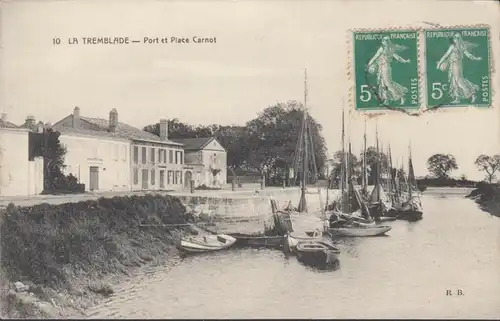 La Tremblade Port et Place Carnot, circulé