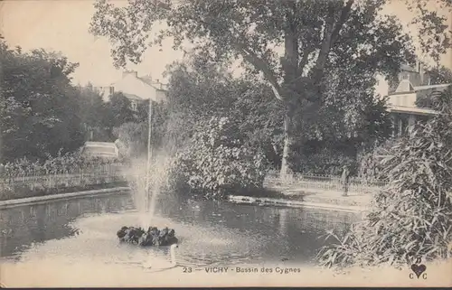 Vichy Bassin des Cygnes, circulé 1905