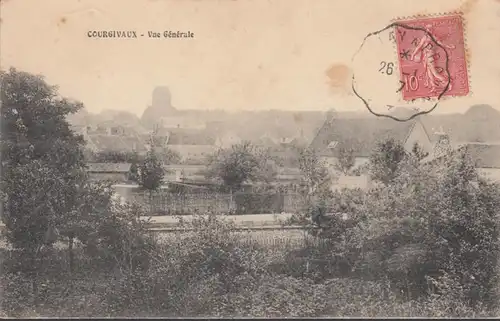 Courvigvaux Vue Générale, circulé 1907