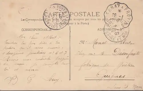 Courvigvaux Vue Générale, circulé 1907
