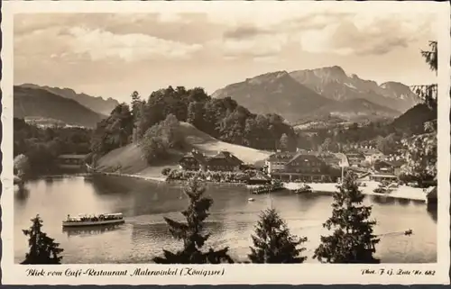 Schönau Blick vom Cafe Restaurant Malerwinkel, ungelaufen