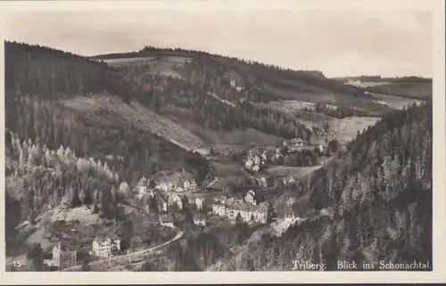 Triberg Blick ins Schonachtal, ungelaufen