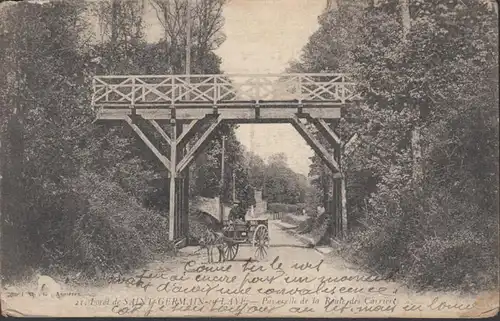 Saint Germain Laye, Forêt Passerelle de la Route des Carrières, non circulé