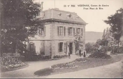 Vézénas Canton de Genève Tram Place de Rive, non circulé