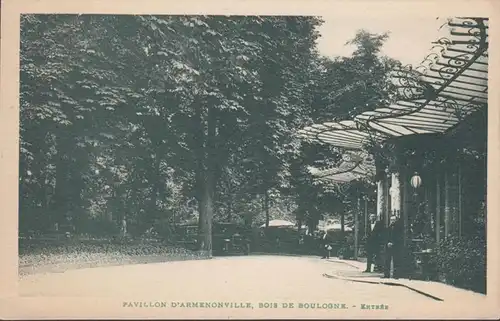 Paris Pavillon d'Armenonville Entrée, non circulé