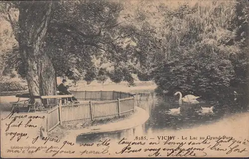 Vichy Le Lac au Grand Parc, circulé