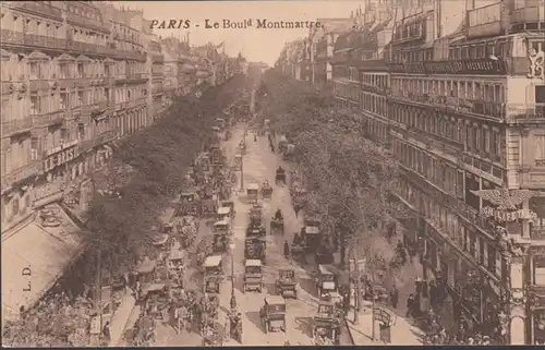 Paris Boulevard Montmartre, non circulé
