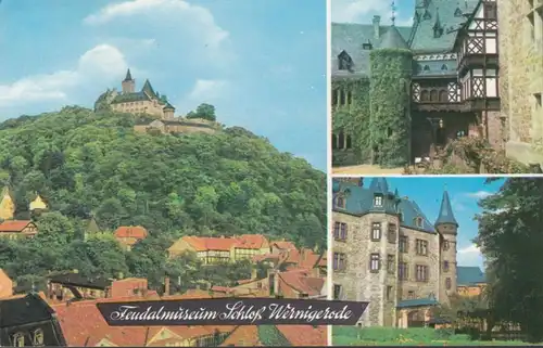 AK Wernigerode, Feudalmuseum, Schloß, gelaufen 1975