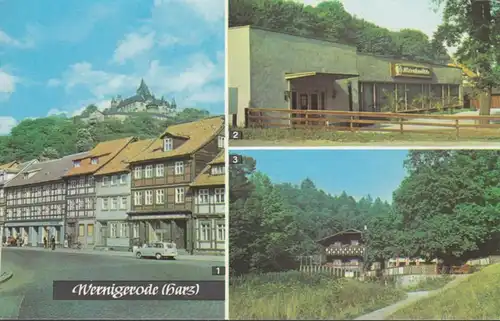 Wernigerode, Schloß, Konsumgaststätte Storchmühle, HO Gaststätte Christianental, ungelaufen