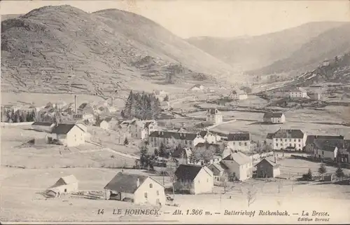 Le Hohneck, tête de batterie Rothenbach, La Bresse, circulé 1913