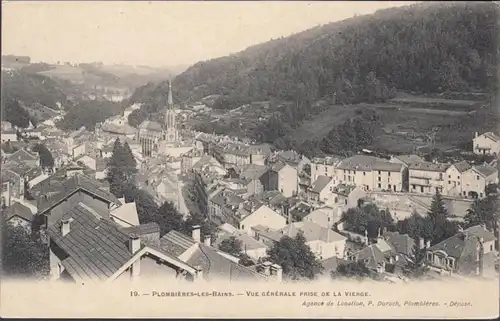 Plombières-les-Bains, Vue générale prise de la Vierge, non circulaire