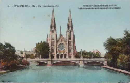 Strasbourg, église de garnison, circulé 1941