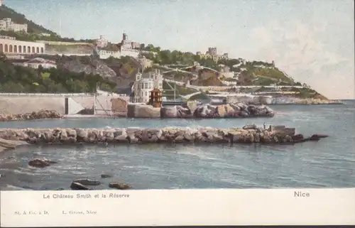 Nice, Le Château et la Réserve, non circulé