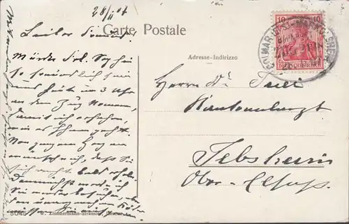 Lucerne, Pilate, poste ferroviaire, couru 1907